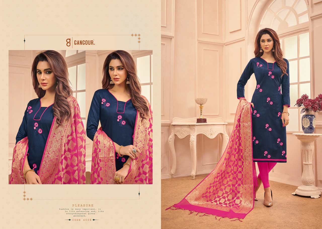 Chunri Vol-4 Gangour Nx Cotton Dress Materials Chunri Vol-4 Gangour Nx Cotton Dress Materials